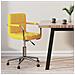 Sedia Da Ufficio Girevole Giallo Senape In Tessuto - Foto miniatura 8