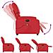Lusso Casadino -  Poltrona Massaggio Elettrica Reclinabile Rosso Similpelle - Foto miniatura 6
