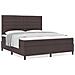 Letto Box Spring con Materasso Grigio Scuro Super King in Tessuto - Foto miniatura 4