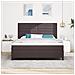 Letto Box Spring con Materasso Grigio Scuro Super King in Tessuto - Foto miniatura 5
