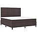 Letto Box Spring con Materasso Grigio Scuro Super King in Tessuto - Foto miniatura 6