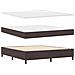 Letto Box Spring con Materasso Grigio Scuro Super King in Tessuto - Foto miniatura 7