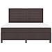 Letto Box Spring con Materasso Grigio Scuro Super King in Tessuto - Foto miniatura 8