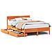 Letto senza Materasso Marrone Cera 120x200 cm in Legno di Pino - Foto miniatura 1