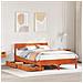 Letto senza Materasso Marrone Cera 120x200 cm in Legno di Pino - Foto miniatura 2
