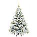 Albero di Natale artificiale con 150 LED Bianco 120 cm PE e PVC - Foto miniatura 3