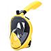 Maschera Da Snorkeling Integrale L /xl: Vista Panoramica 180°, Anti-appannamento, Silicone Liquido Black+yellow - Foto miniatura 1