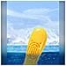 Maschera Da Snorkeling Integrale L /xl: Vista Panoramica 180°, Anti-appannamento, Silicone Liquido Black+yellow - Foto miniatura 5