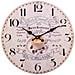 Orologio Da Parete In Legno Bianco D34x2h - Foto miniatura 1