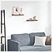 Scaffale da parete 2 pcs Rosso 40 x 9 x 3 cm Legno multistrato - Foto miniatura 2