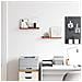 Scaffale da parete 2 pcs Rosso 40 x 9 x 3 cm Legno multistrato - Foto miniatura 4