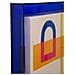 Stampa Su Tela Modis B Astratto Pop Con Cornice Blu, 60x80 Cm - Foto miniatura 2