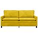 Divano Giallo 196 x 81 x 87,5 cm Velluto - Foto miniatura 3