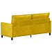 Divano Giallo 196 x 81 x 87,5 cm Velluto - Foto miniatura 5