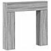 Cornice per camino Sonoma grigio 102 x 18 x 100,5 cm - Foto miniatura 1
