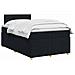 Letto box spring con materasso Nero 120 x 200 cm Tessuto - Foto miniatura 3