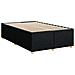 Letto box spring con materasso Nero 120 x 200 cm Tessuto - Foto miniatura 6