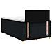 Letto box spring con materasso Nero 120 x 200 cm Tessuto - Foto miniatura 9
