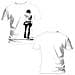 Doors (The) - Back Print Solitary White (T-Shirt Unisex Tg. 2XL)  - Foto miniatura 1