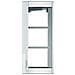 Telaio Supporto Con Cornice 3 Moduli Sfera New Finitura Allwhite - Foto miniatura 1
