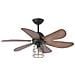 Faro Faro 33703 Noce Ventilatore Da Soffitto Con Luce Chicago - Foto miniatura 9