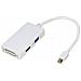Adattatore Mini Displayport Maschio A Dvi+hdmi+vga Femmina - Foto miniatura 1