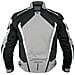 Giacca Cordura Moto Tessuto Impermeabile Sport Touring Sfoderabile Grigio L - Foto miniatura 3