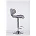 Sgabello Design Cucina Las Vegas V2 I Sedia Sgabello Imbottita In Tessuto I Sgabello Girevole E Regolabile Con Schienale 62-82 CM Grigio Chiaro - Foto miniatura 2