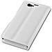 Custodia Compatibile Con Sony Xperia Z1 Compact In Bianco Fumo - Coperchio Protettiva Con Chiusura Magnetica, Funzione Stand E Tasca Per Le Carte - Foto miniatura 4
