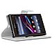 Custodia Compatibile Con Sony Xperia Z1 Compact In Bianco Fumo - Coperchio Protettiva Con Chiusura Magnetica, Funzione Stand E Tasca Per Le Carte - Foto miniatura 5