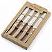 Forest Set Di 4 Coltelli Office, Acciaio Inox, Legno Naturale, 22 X 13 X 2 Cm - Foto miniatura 3