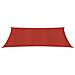 Vela Parasole 160 g / m² Rossa 4x6 m in HDPE - Foto miniatura 2