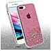 Custodia Compatibile Con Apple Iphone 7 Plus / 7s Plus / 8 Plus In Rosa Con Glitter - Coperchio Protettivo In Silicone Tpu Flessibile Con Glitter Scintillanti - Foto miniatura 2