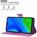 Custodia Compatibile Con Huawei P Smart 2020 In Violetta Ametista - Coperchio Protettiva Con Chiusura Magnetica, Funzione Stand E Tasca Per Le Carte - Foto miniatura 3