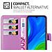 Custodia Compatibile Con Huawei P Smart 2020 In Violetta Ametista - Coperchio Protettiva Con Chiusura Magnetica, Funzione Stand E Tasca Per Le Carte - Foto miniatura 4