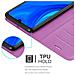 Custodia Compatibile Con Huawei P Smart 2020 In Violetta Ametista - Coperchio Protettiva Con Chiusura Magnetica, Funzione Stand E Tasca Per Le Carte - Foto miniatura 5