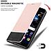 Custodia Compatibile Con Huawei P10 In Rosso Nero - Coperchio Protettiva Con Chiusura Magnetica, Funzione Stand E Tasca Per Le Carte - Foto miniatura 6