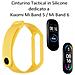 Cinturino 654 Originale Silicone Per Xiaomi Mi Band 5 - 6 Giallo - Foto miniatura 2