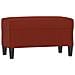 Panca Rosso Vino 70x35x41 Cm In Similpelle - Foto miniatura 2