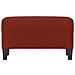 Panca Rosso Vino 70x35x41 Cm In Similpelle - Foto miniatura 3