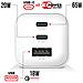 Caricabatterie 2x Usb-c Gan 65w + 1x Usb 18w Carica Rapida Compatto, Bianco - Foto miniatura 5