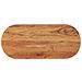 Piano Tavolo 120x50x3,8 Cm Ovale In Legno Massello Di Acacia - Foto miniatura 1