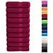 Asciugamani Premium SOLUND 10 pz Bordeaux 50x100 cm 600gsm - Foto miniatura 2