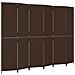 Divisorio per Ambienti a 6 Pannelli Marrone in Polyrattan - Foto miniatura 2