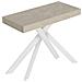 Consolle Allungabile 90x40/196 Cm Saki Small Cashmere Gambe Bianche - Foto miniatura 1