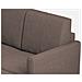 Divano Karay 2 Posti Medio (due Sedute Da 70cm) + Pouf Misure Esterne L. 158 P. 145 Colore Talpa - Foto miniatura 2