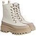 Flatform Lace Up Boot Stivaletti Pelle Scarpe Donna Beige Eu 40, Yw0yw01110 0f7 - Foto miniatura 2