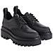 Flatform Laceup Derby Scarpe Eleganti Sintetico Scarpe Donna Nero Eu 36, Yw0yw01502 0gt - Foto miniatura 1