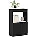 Credenza Nera 63x33x100 Cm In Legno Multistrato - Foto miniatura 1