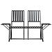 Lusso Casadino -  Panca Da Giardino A 2 Posti 165 Cm Nera In Acciaio - Foto miniatura 2